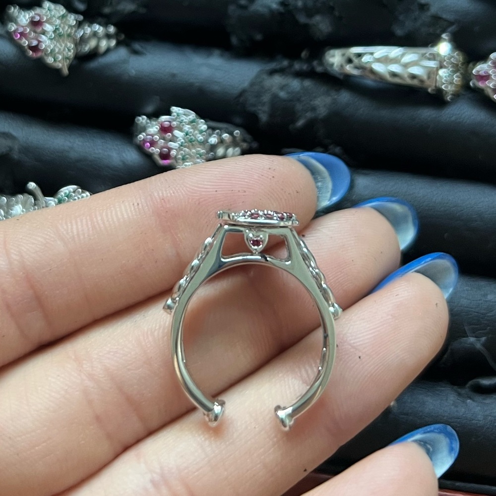 925 Silver Fruit Rings Assorted - Picture 4 of 5